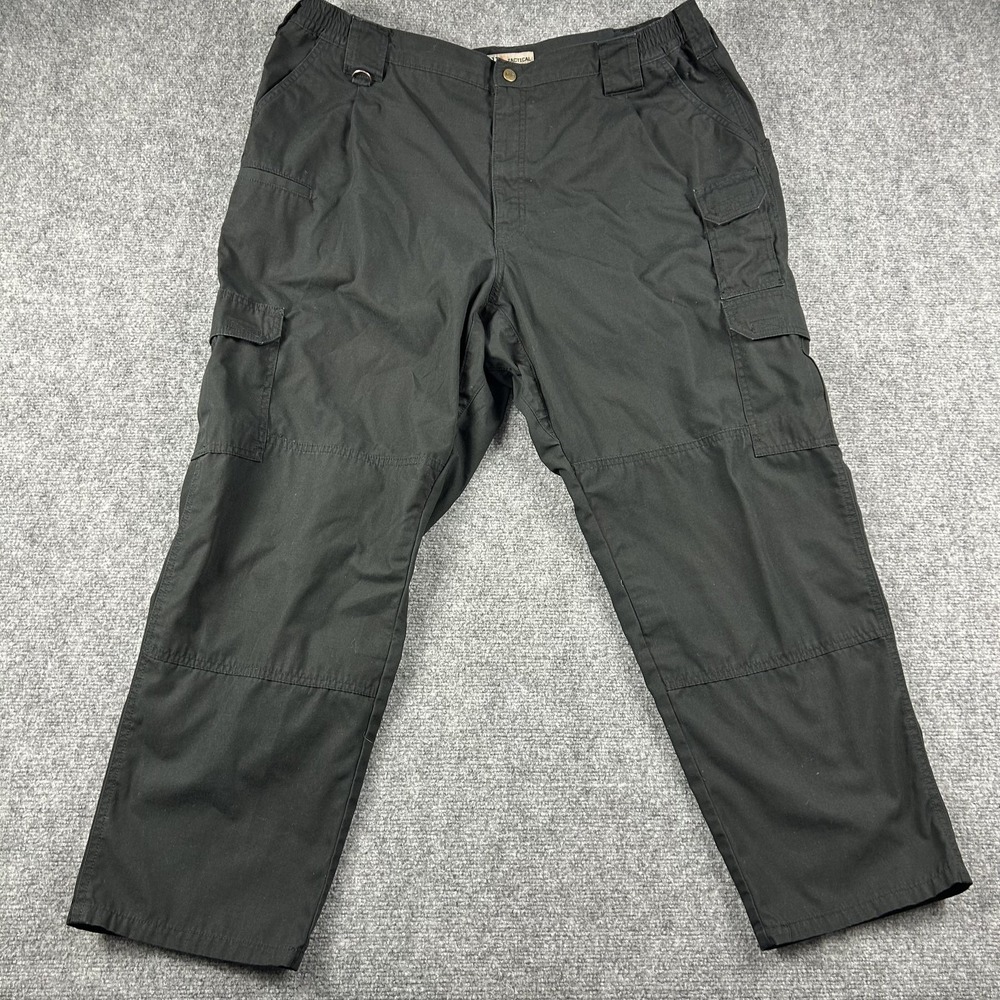 5.11 Tactical Pants Mens 44x30‎ Black Cargo Adjustable Waist Workwear Tactical